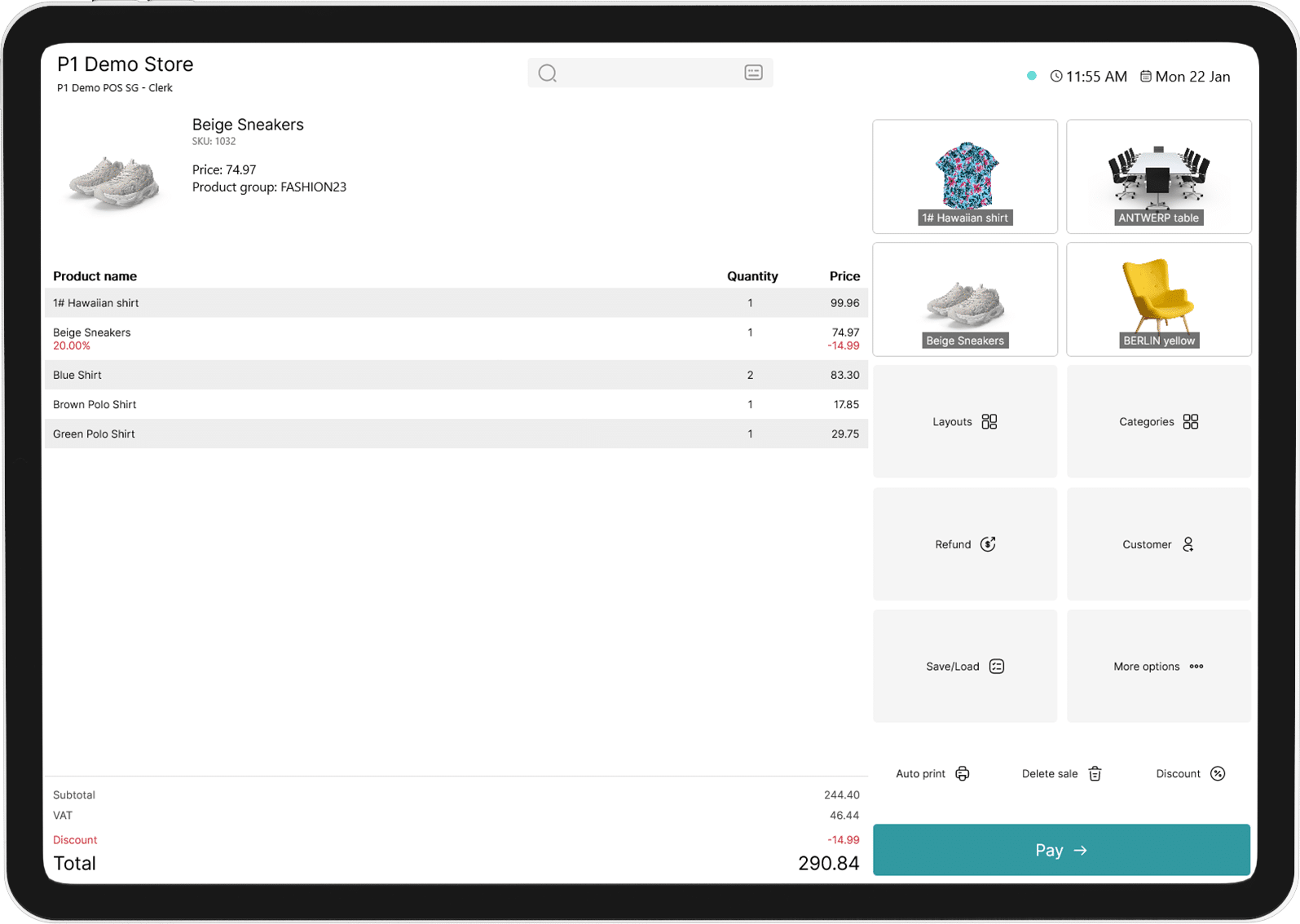 Pay and Key Portal 24- POS System